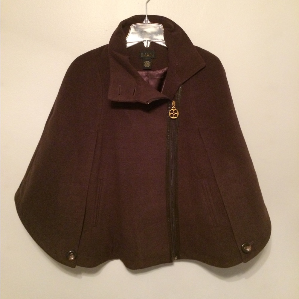 IMAN cape coat